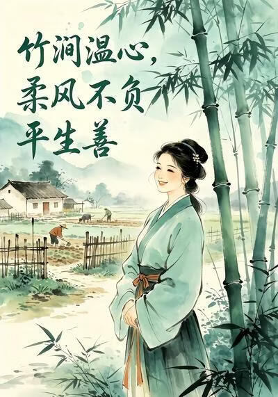 竹涧温心，柔风不负平生善