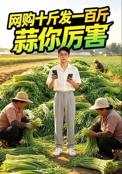 网购十斤发一百斤，蒜你厉害